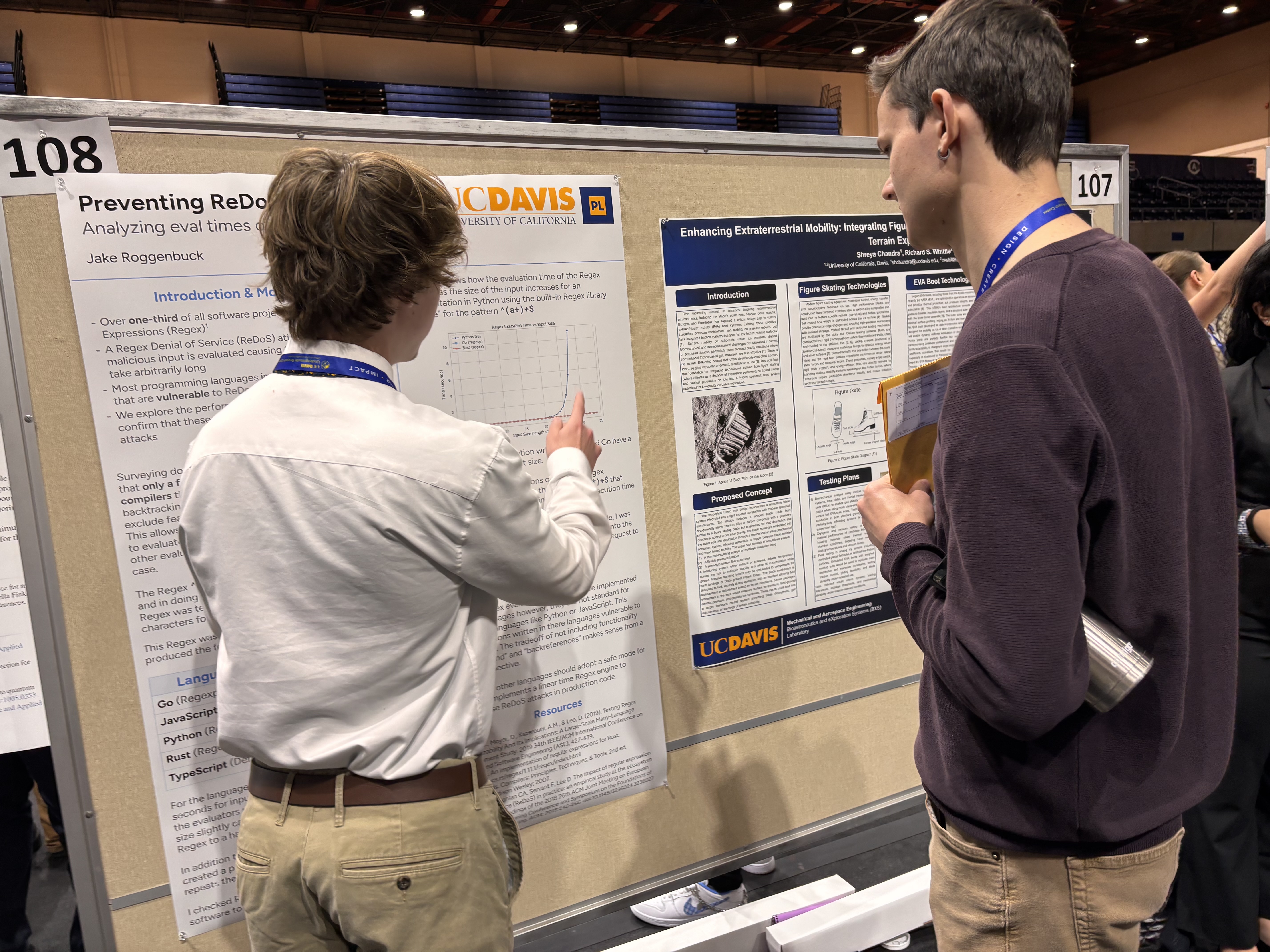 Jake presenting ReDoS research at UCR