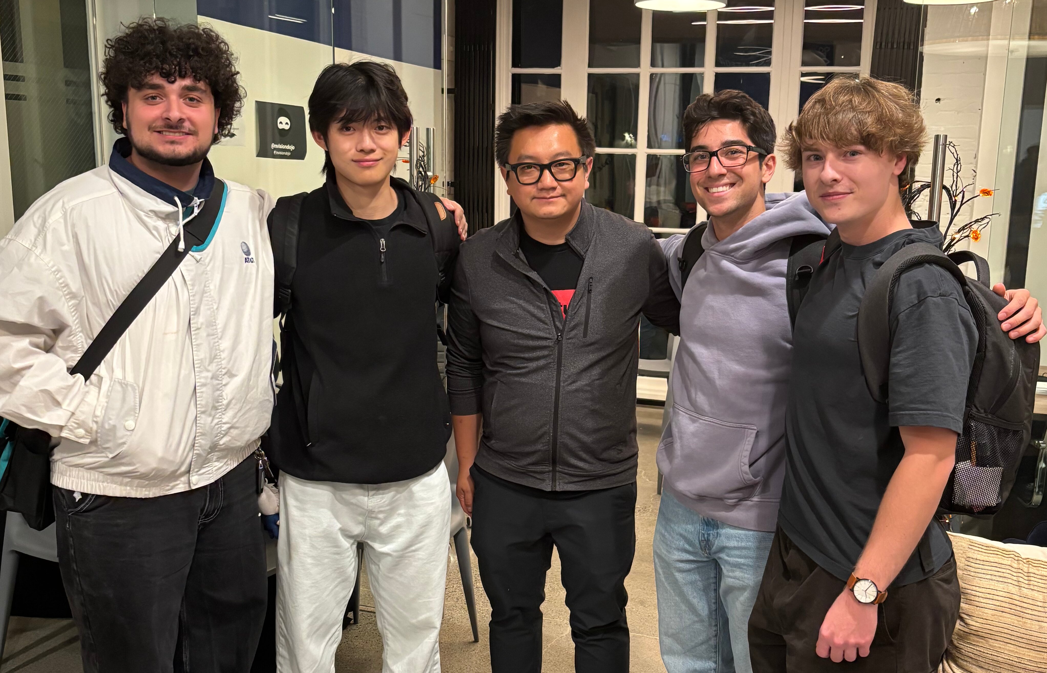 Jake Roggenbuck and team with James Tan