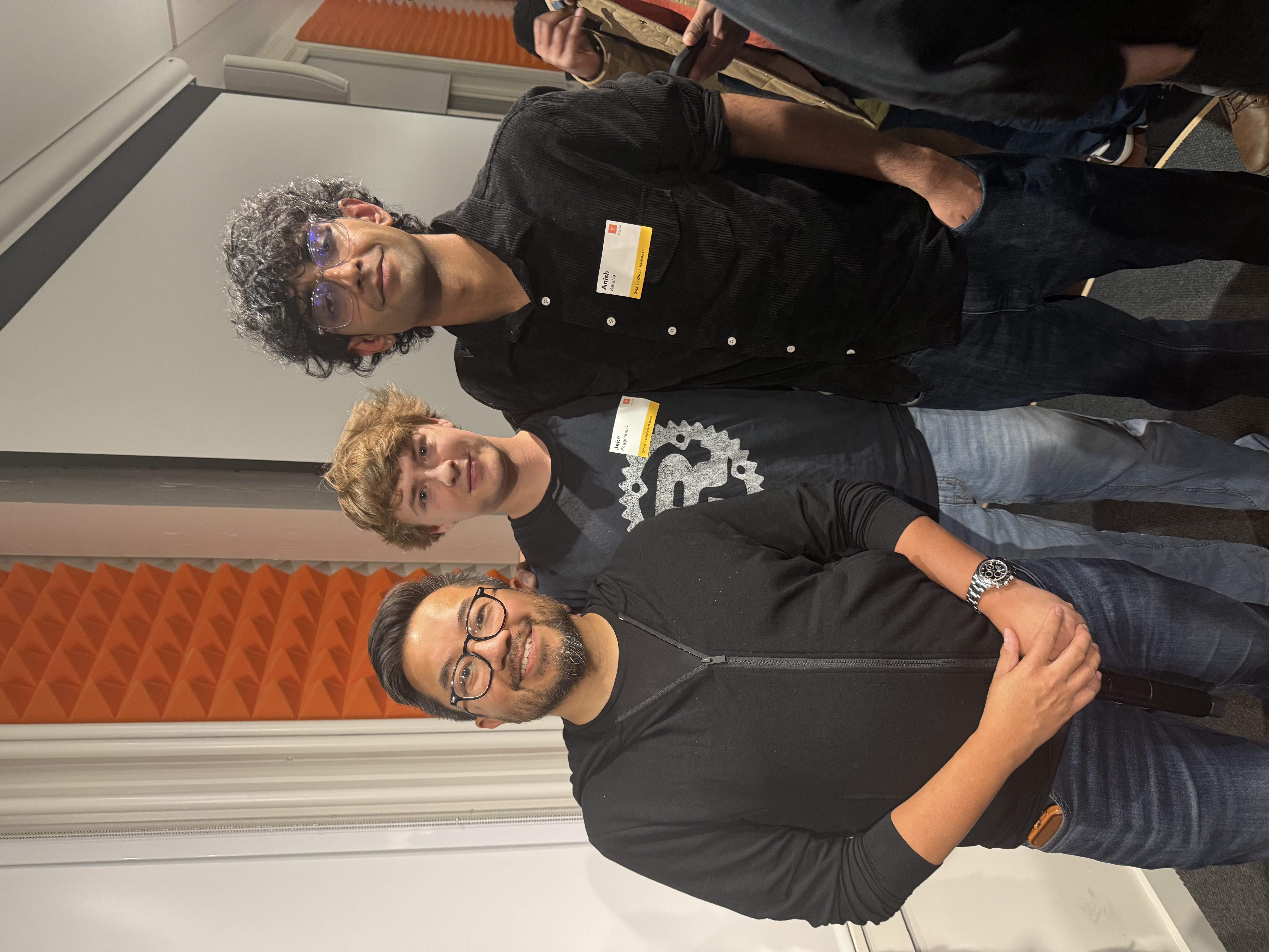 YC GStack Hackathon 3rd place team Jake with his team after placing 3rd at the YC GStack Hackathon